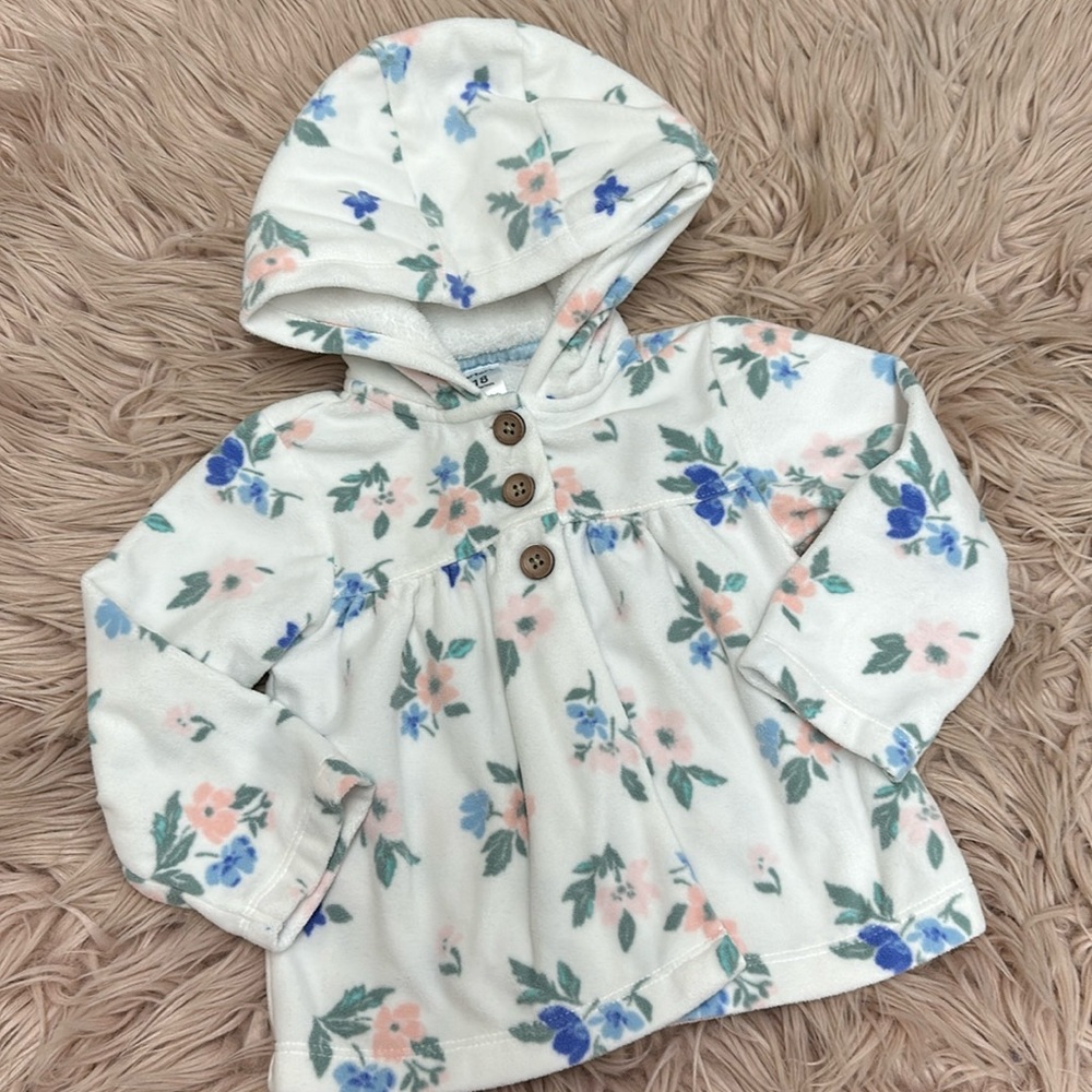 Girls Floral Sweater